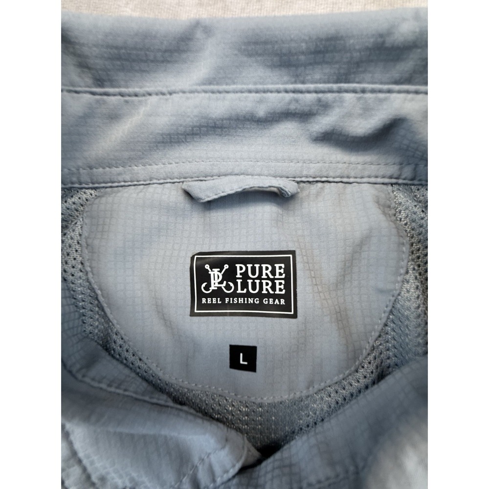Pure Lure Fishing Shirts Mens L Lot 2 Performance Vented Outdoor Button Down - Picture 5 of 15